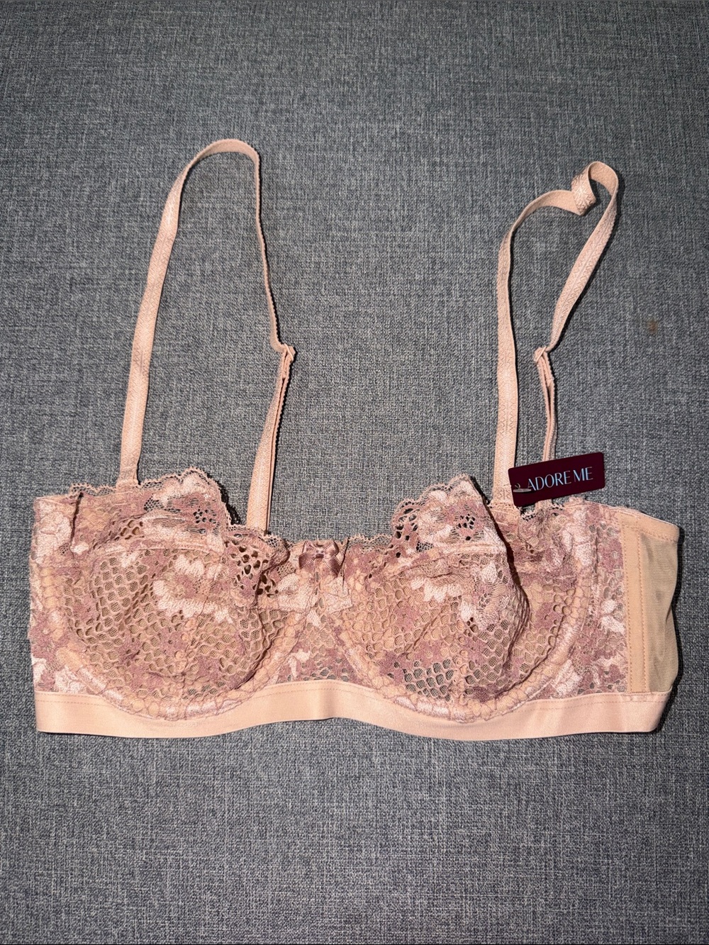 Adore Me Dusty Rose Lace Underwire Bra